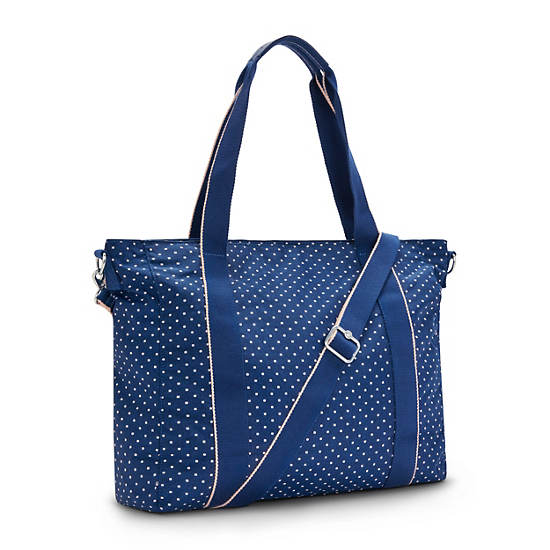 Kipling Asseni Printed Tote Tassen Blauw | België 1754SG